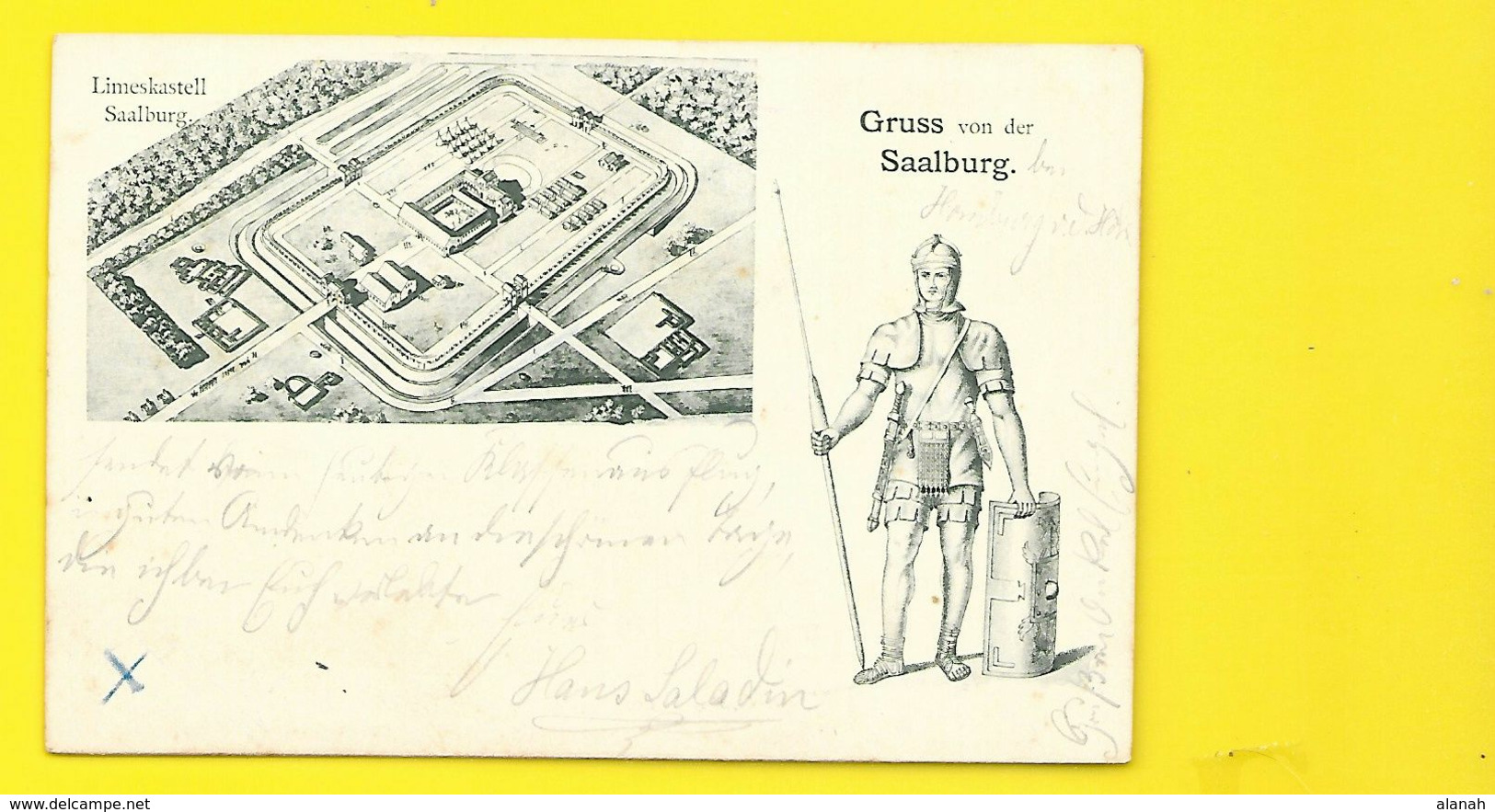 Gruss Von Der SAALBURG Limeskastell () Allemagne - Saalburg