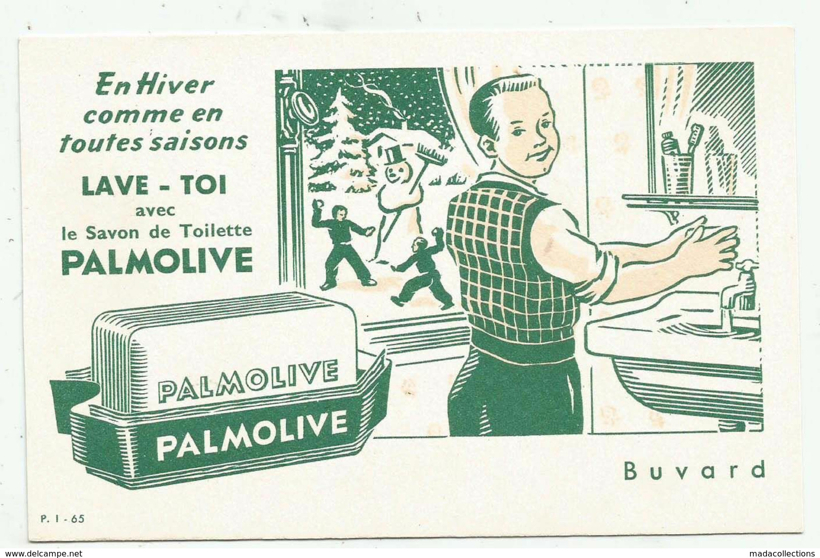 Buvard  PALMOLIVE  Savon De Toilette - Parfums & Beauté