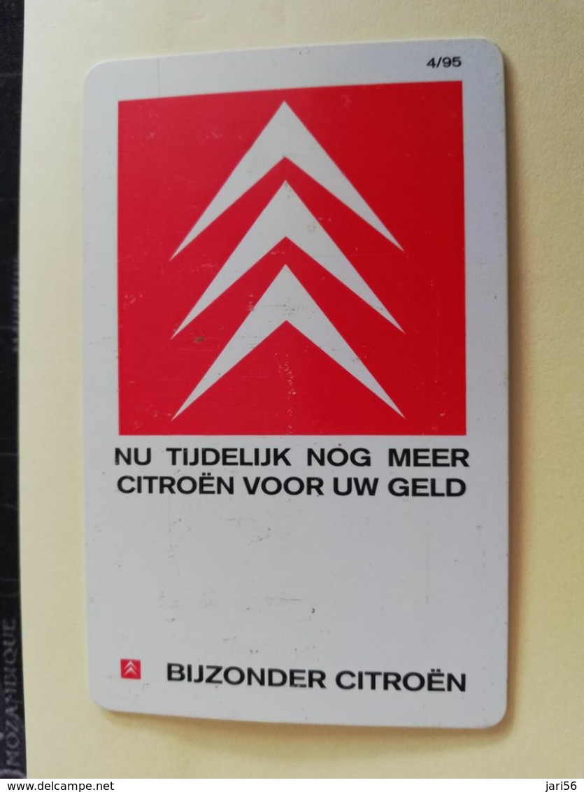 NETHERLANDS  ADVERTISING CHIPCARD HFL 2,50  CRE 116   BIJZONDER CITROEN           Fine Used   ** 3189** - Privadas