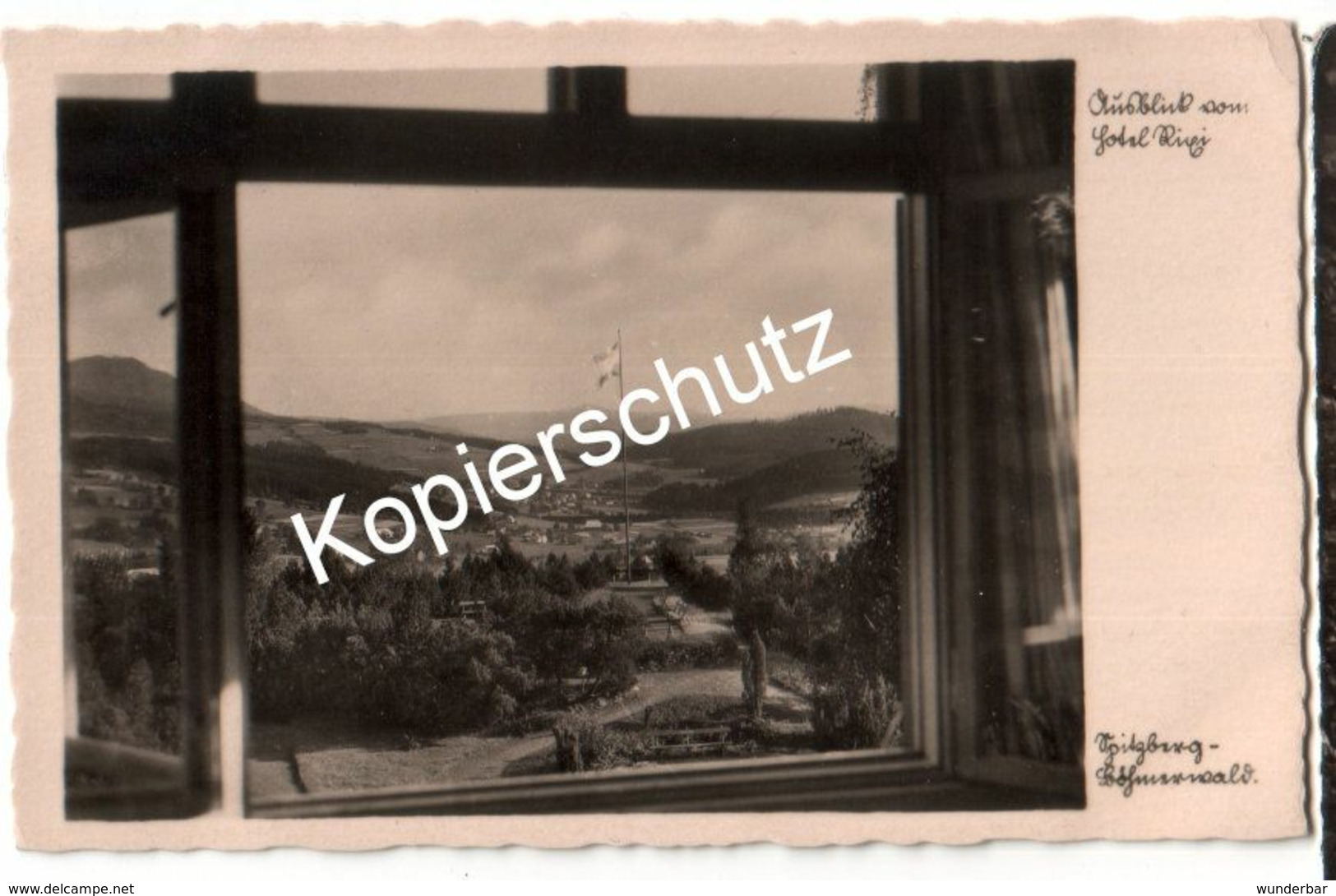 Aussicht Vom Hotel Rixi, Spitzberg-Böhmerwald 1940  (z6257) - Boehmen Und Maehren