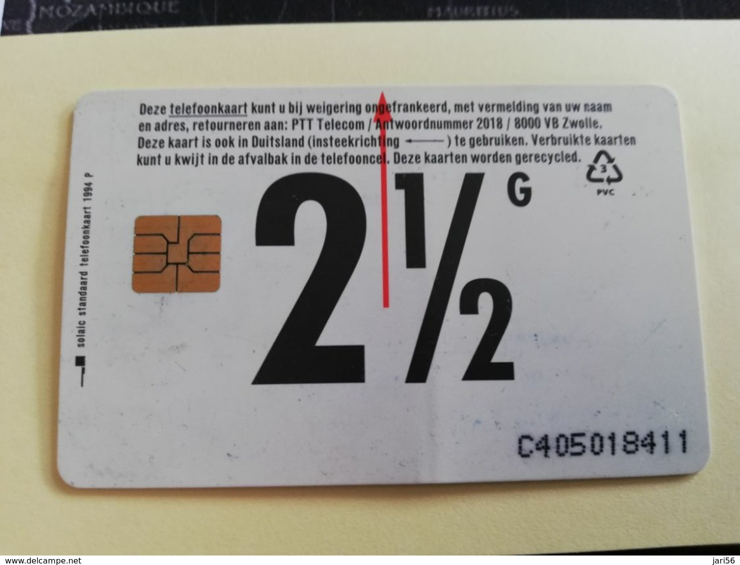 NETHERLANDS  ADVERTISING CHIPCARD HFL 2,50   CRE 077  IJSSELMIJ ENERGIE           Fine Used   ** 3194** - Privat