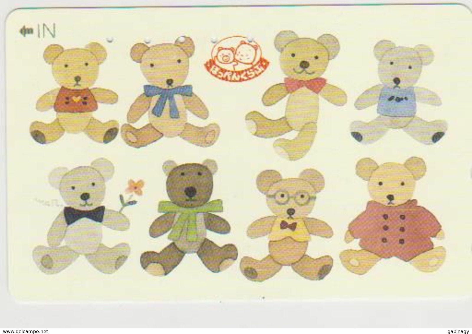 TEDDY BEAR - JAPAN 065 - CARTOON - 110-011 - Jeux