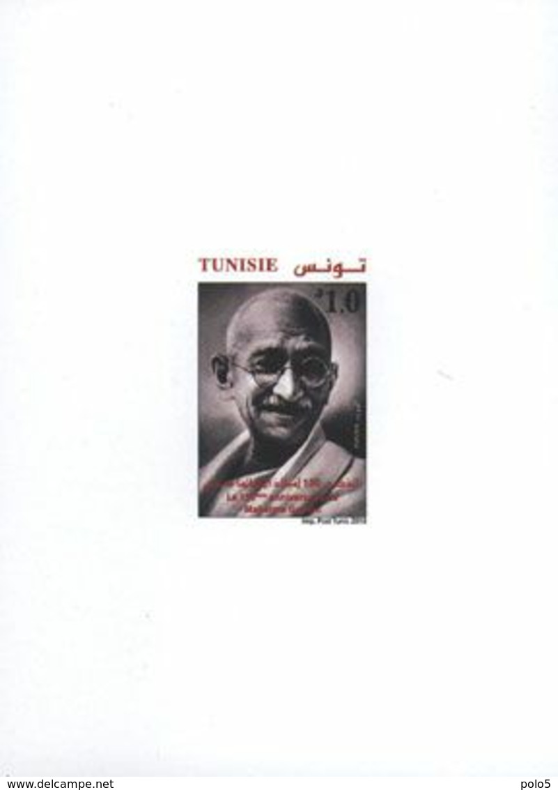 Tunisie 2018- Epreuve De Luxe 150 ème Anniversaire Du Mahatma Ghandi - Mahatma Gandhi