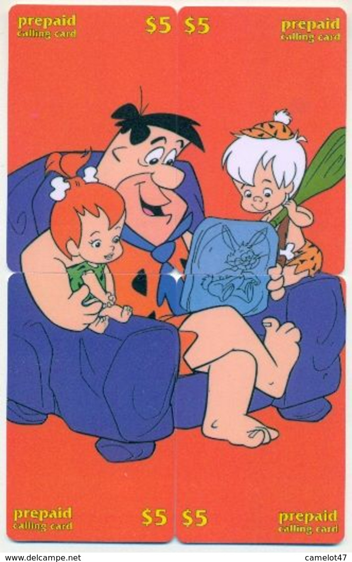 LDPC, The Flintstones 4 Prepaid Calling Cards, PROBABLY FAKE, # Flintstonespuzzle-11 - Puzzles