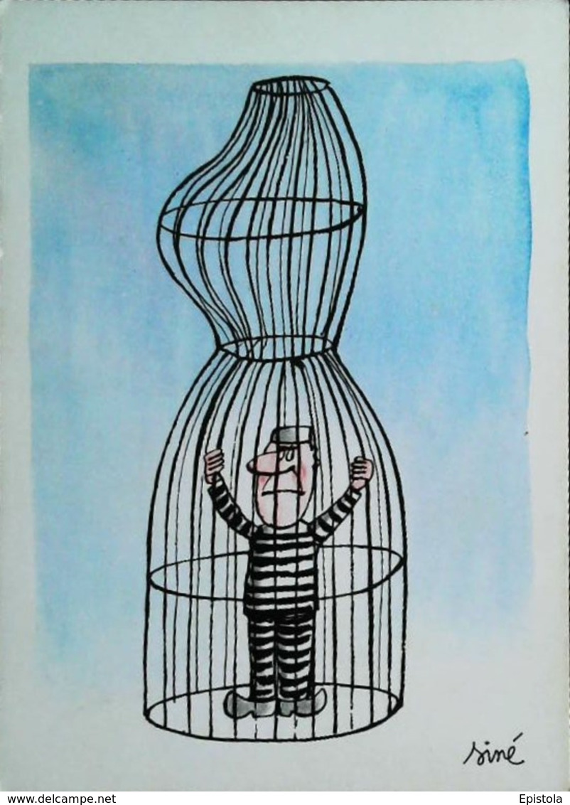 Illustration Siné  Le Prisonnier - Sine