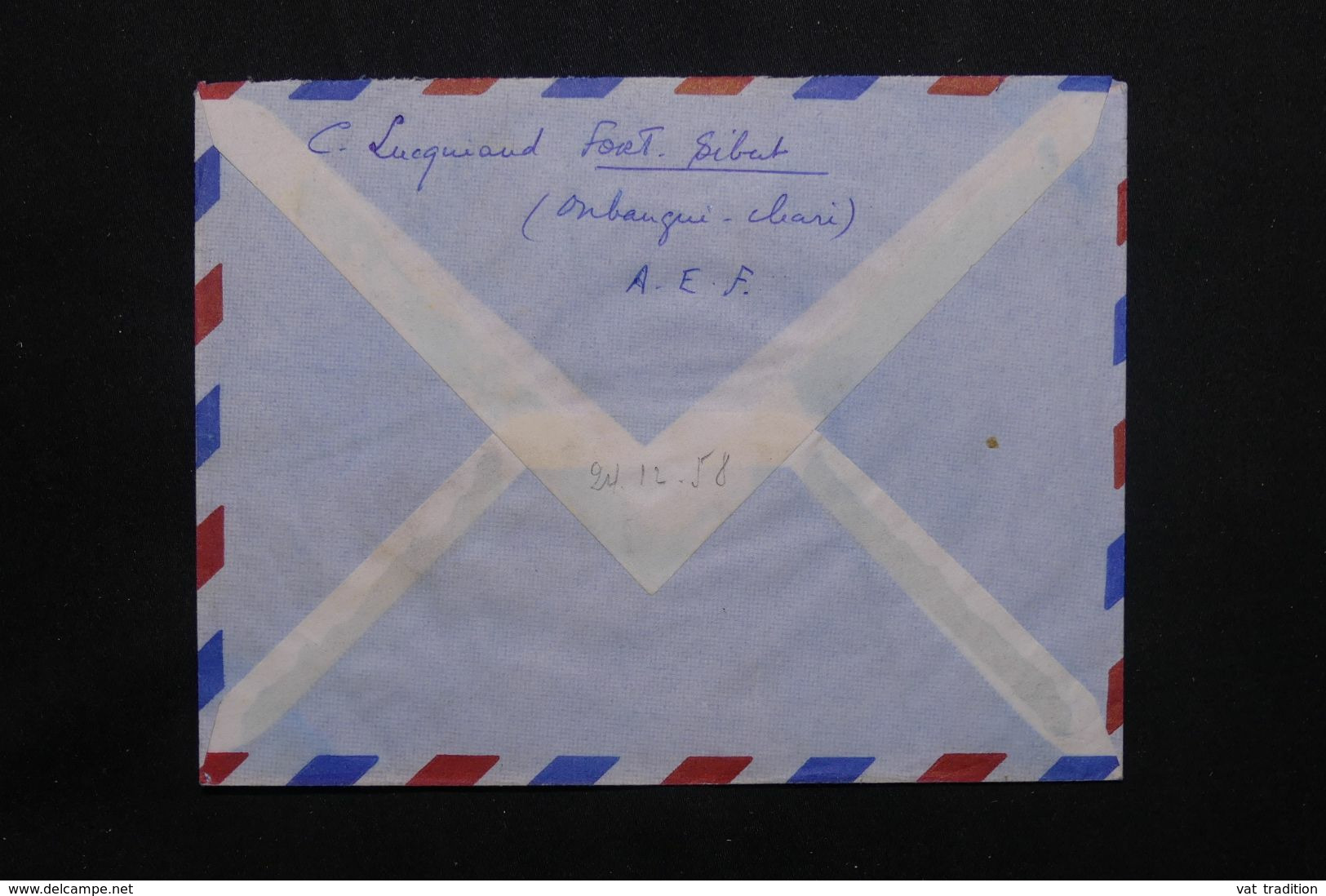 A.E.F. - Enveloppe De Fort Sibut Pour La France En 1958, Affranchissement Flore  - L 71888 - Storia Postale