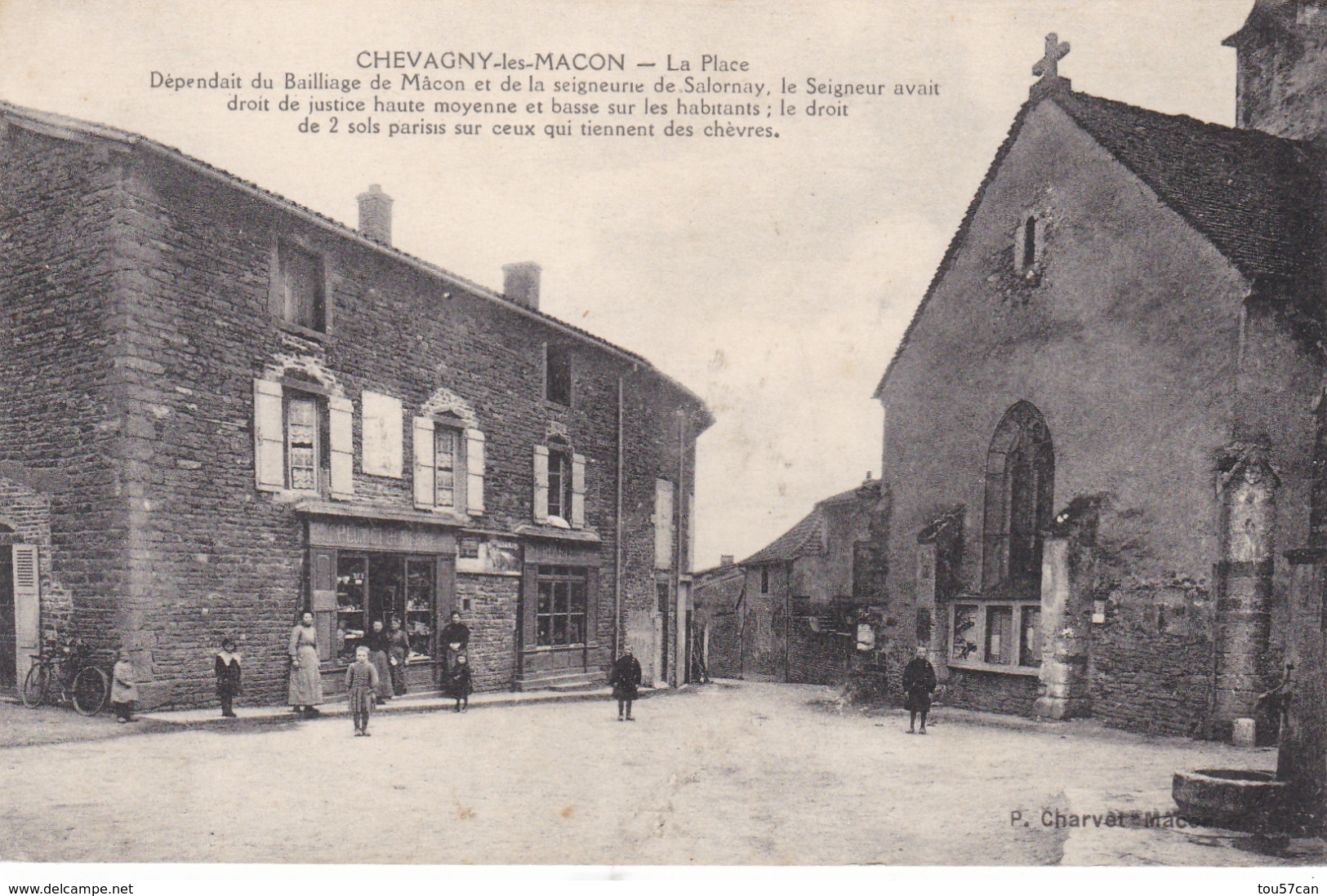 CHEVAGNY LES MACON - SAÔNE ET LOIRE -  (71)  -  CPA ANIMÉE 1919.. - Macon