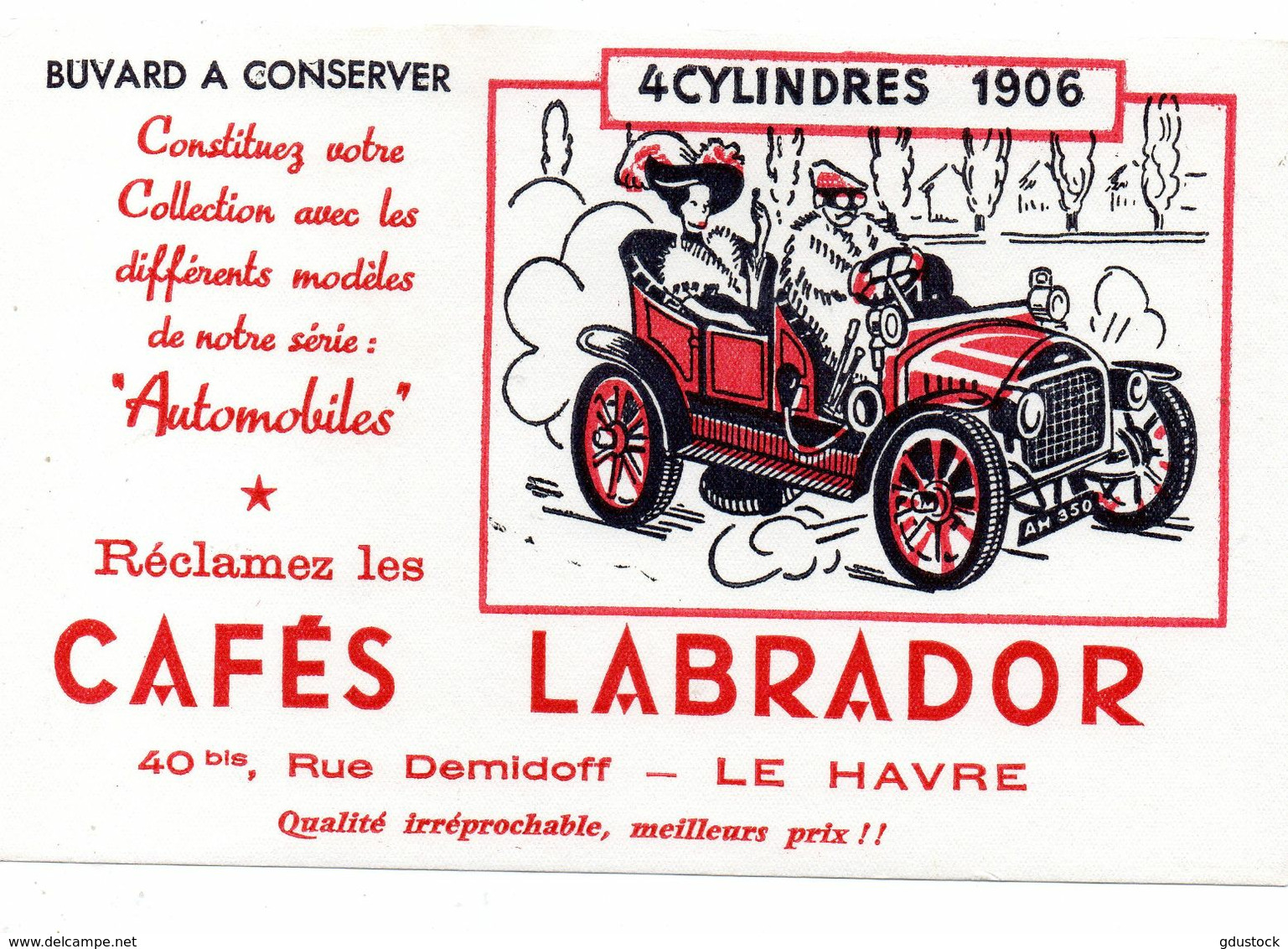 Buvard Cafes Labrador - Automóviles