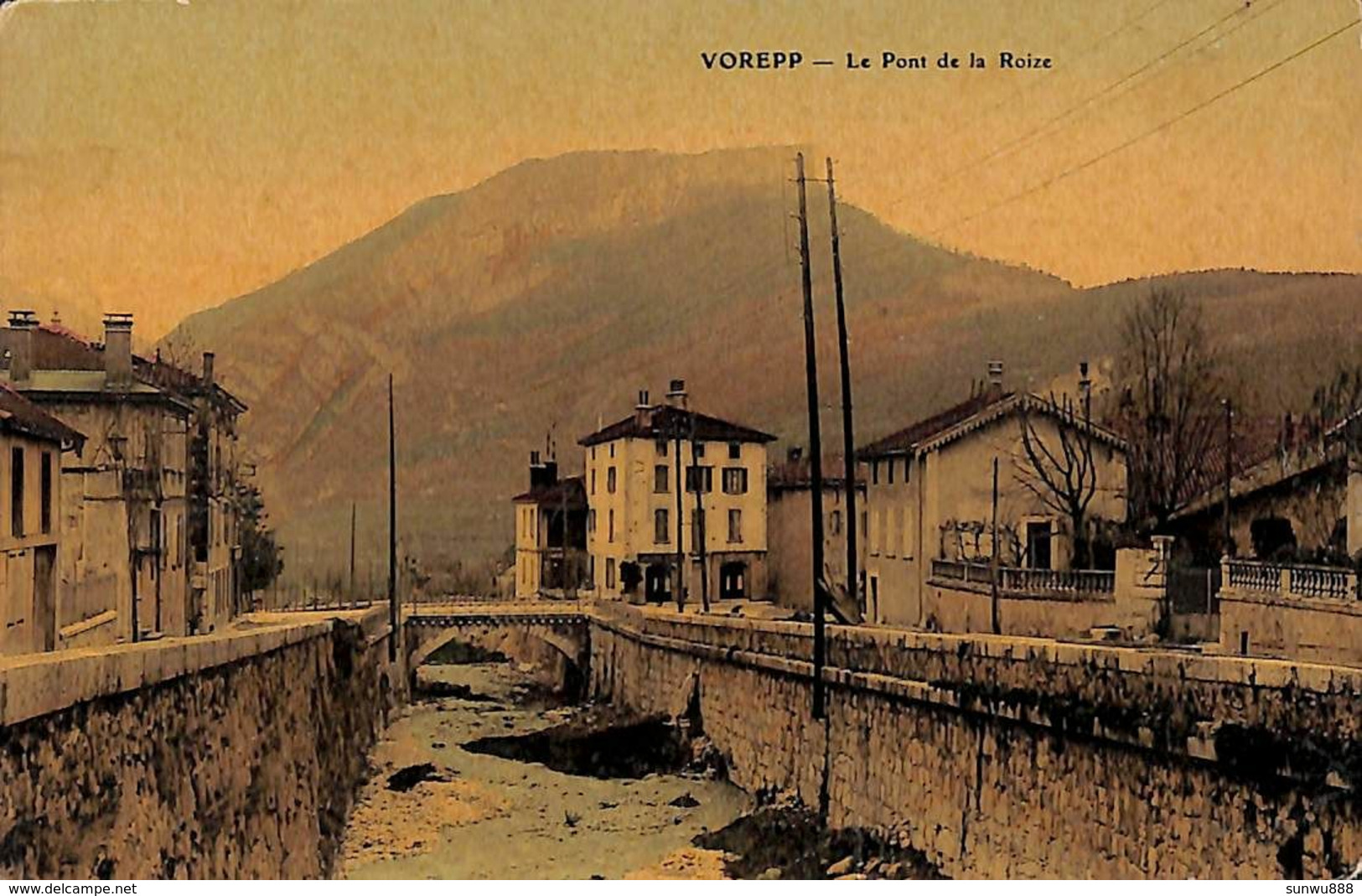 Voreppe Vorepp - Le Pont De La Roize (colorisée, Glacé) - Voreppe