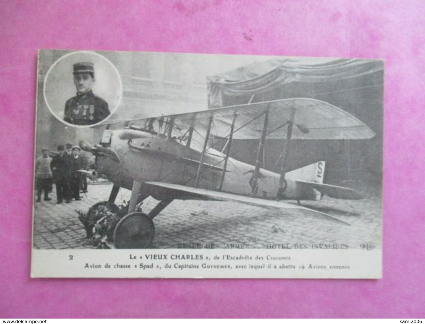 AVIATION AVION DE CHASSE "SPAD" CAPITAINE GUYNEMER MÉDAILLON - 1914-1918: 1ère Guerre