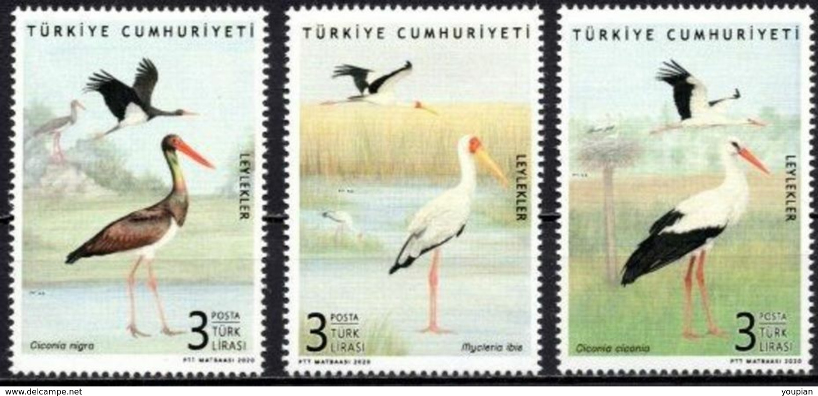 Turkey 2020, Storks, MNH Stamps Set - Neufs