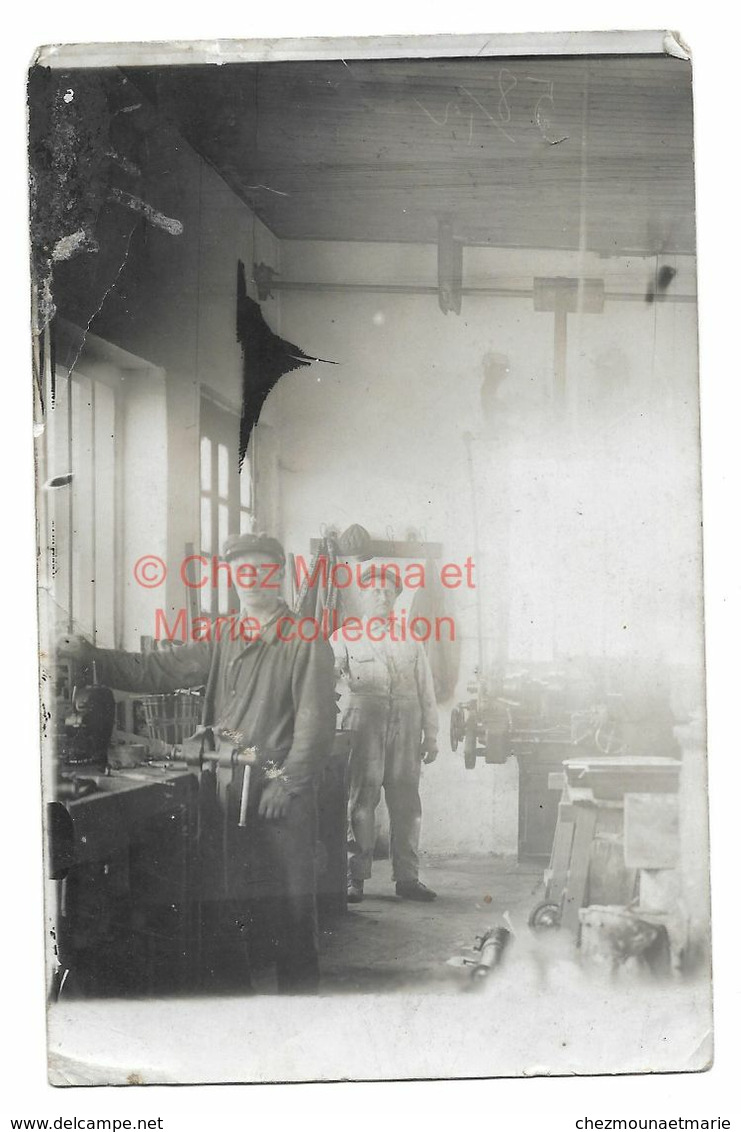 LUCIEN INGOLD DANS L ATELIER EN 1930 - CARTE PHOTO - Craft