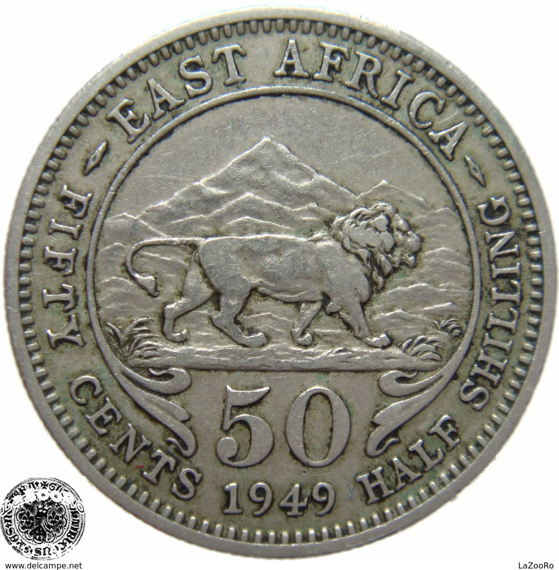LaZooRo: East Africa 50 Cents 1949 VF / XF - Colonie Britannique
