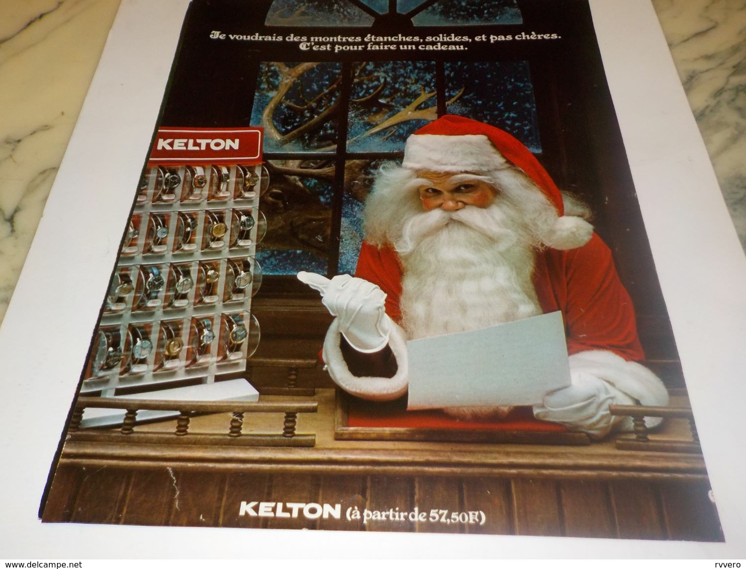 ANCIENNE PUBLICITE  MONTRE SOLIDE ETANCHE ET PAS CHERE  KELTON  1976 - Autres & Non Classés