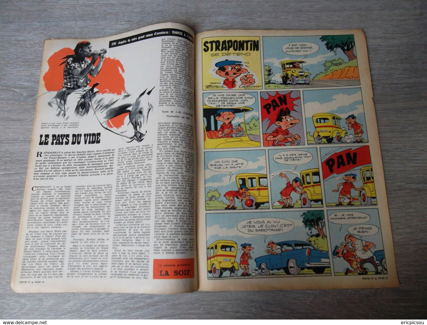 Tintin ( Magazine L'hebdomadaire ) 1958 N°37 - Tintin