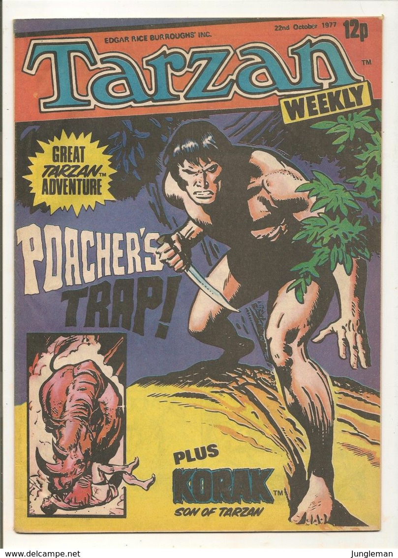 Tarzan Weekly # 20 - Published Byblos Productions Ltd. - In English - October 1977 - BE - Andere Uitgevers