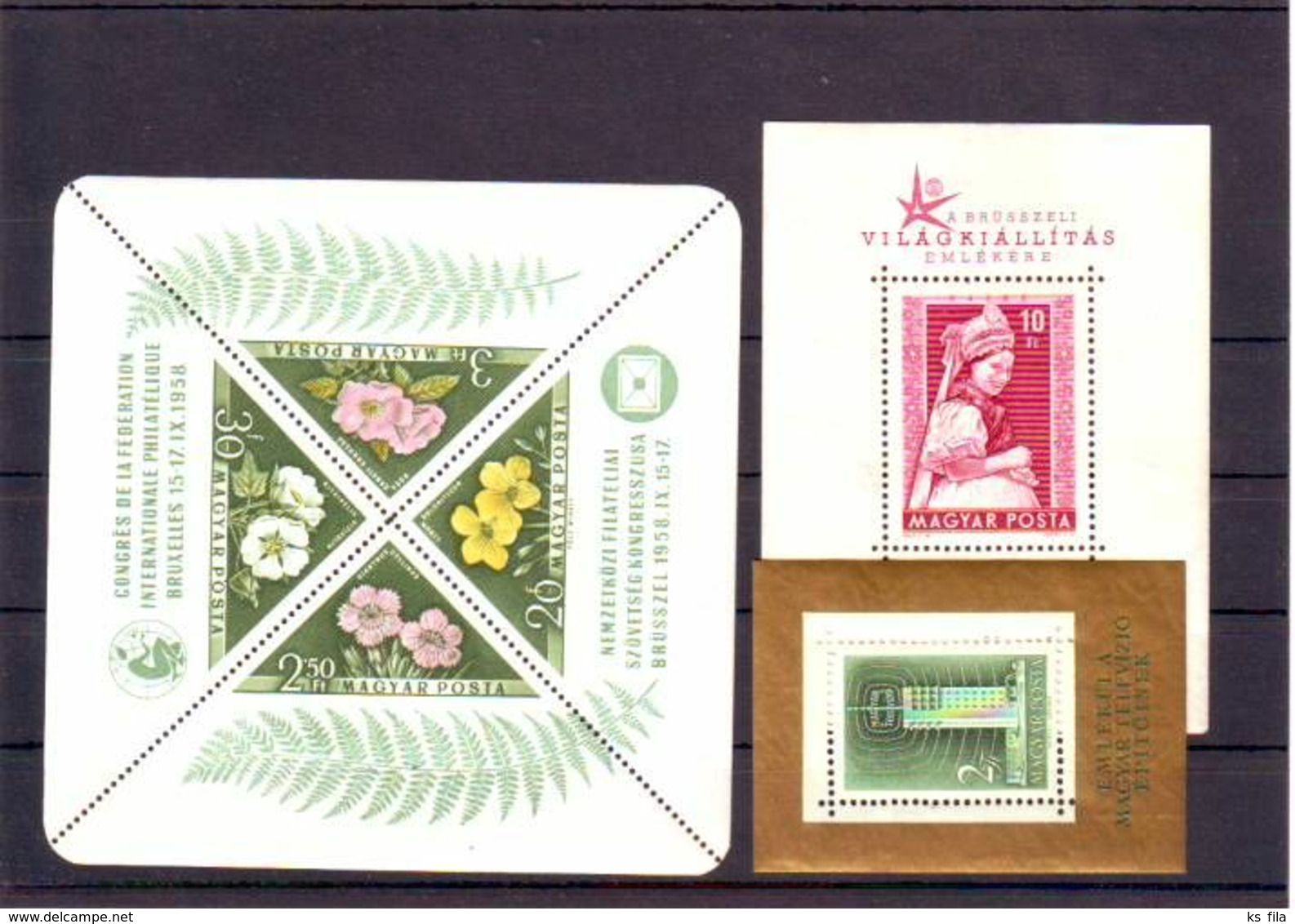 HUNGARY 1958 Full Year 54 Stamps + 3 Souvenir Sheets MNH - Full Years