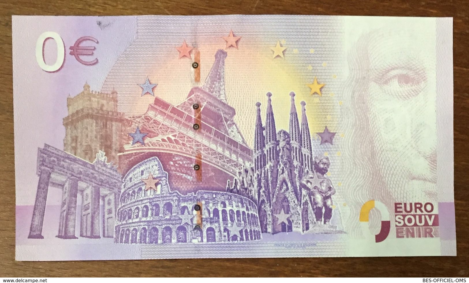 13 ZOO DE LA BARBEN TIGRES 1 BILLET 0 EURO SOUVENIR AVEC TAMPON A DATE 2020 BANKNOTE BANK NOTE PAPER 0 EURO SCHEIN - Essais Privés / Non-officiels