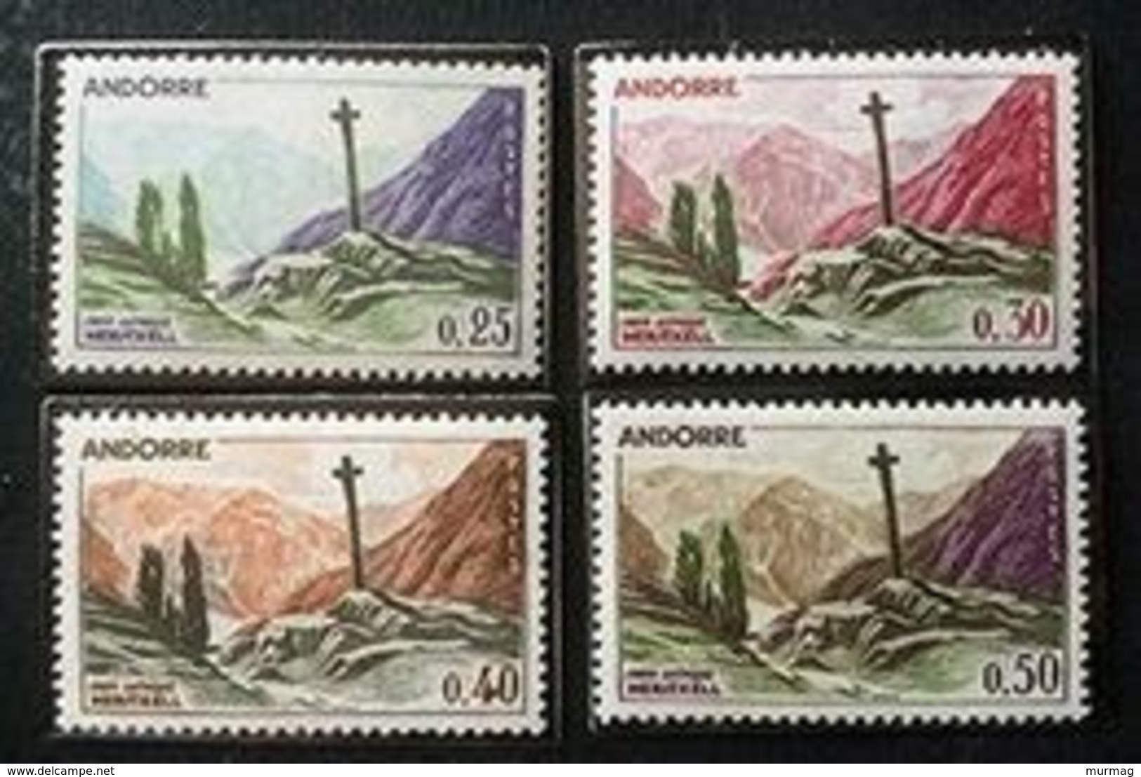 ANDORRE - Croix Gothique De Mentxell - Y&T N° 158-161 - 1961-1971 - Sonstige & Ohne Zuordnung