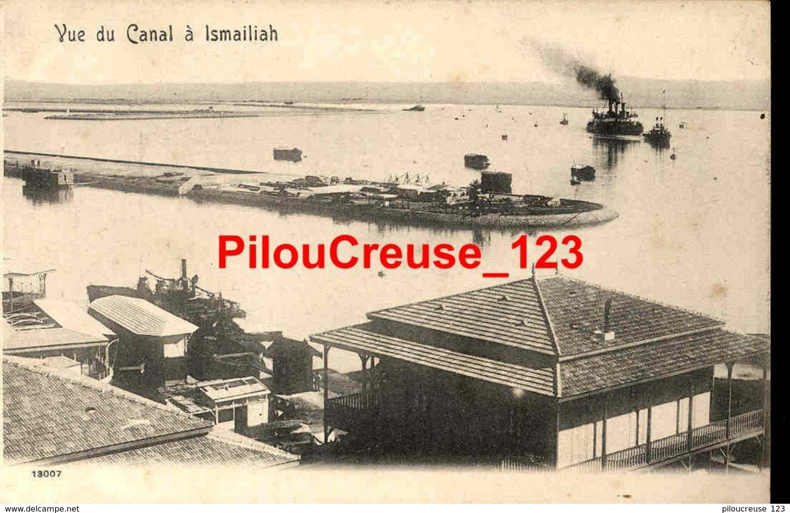 EGYPTE - ISMAILIAH - " Vue Du Canal " - CARTE PRECURSEUR - RARE - Ismailia