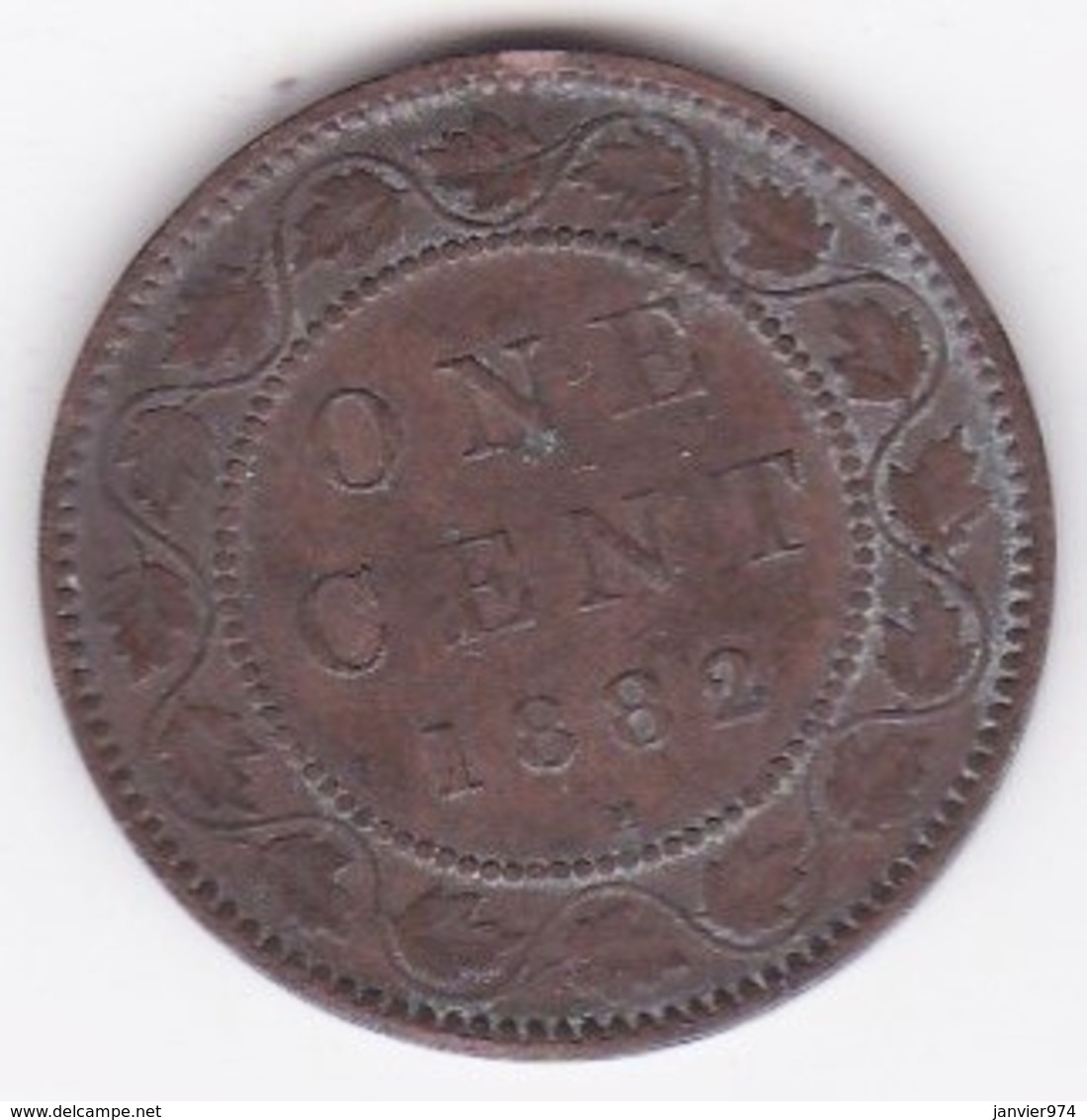 Canada. 1 Cent 1882 H. Victoria. Cuivre - Canada