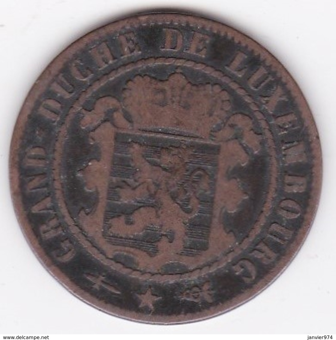 Luxembourg 10 Centimes 1870 Sans Point,  Guillaume III KM# 23  - L#264-7 - Luxemburg