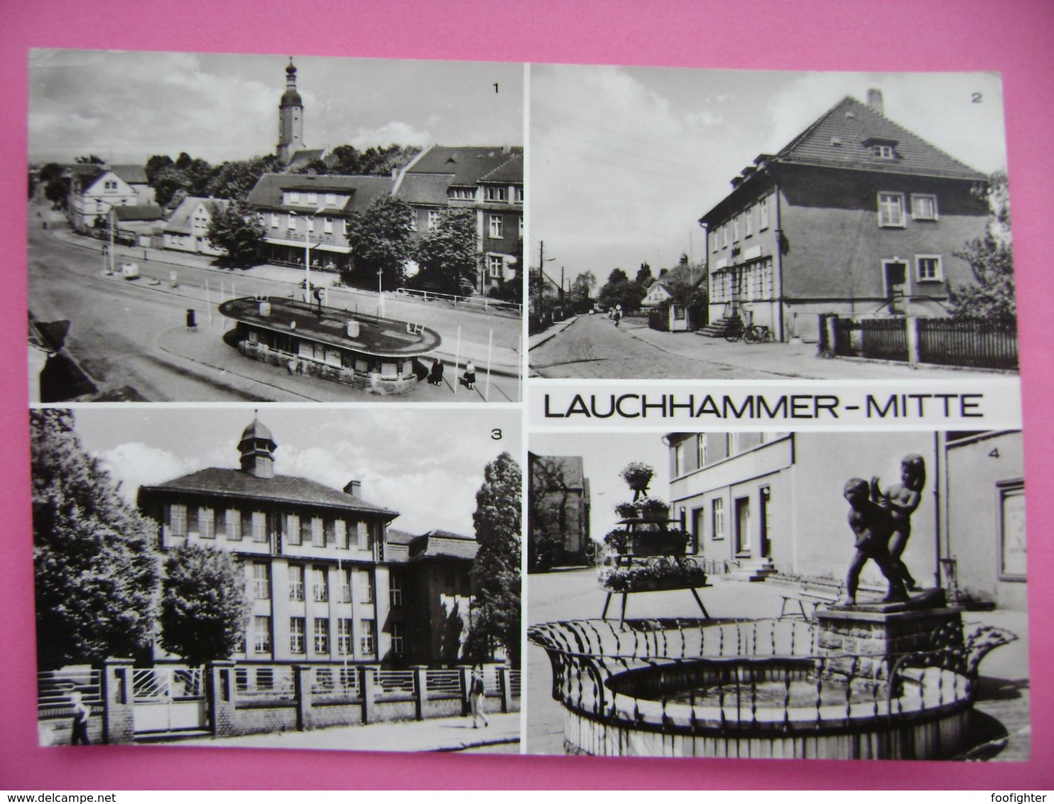 LAUCHHAMMER-Mitte - Wilhelm-Pieck-Platz, Postamt, Erweiterte Oberschule, An Der Kleinleipischer Straße - Posted 1976 - Lauchhammer