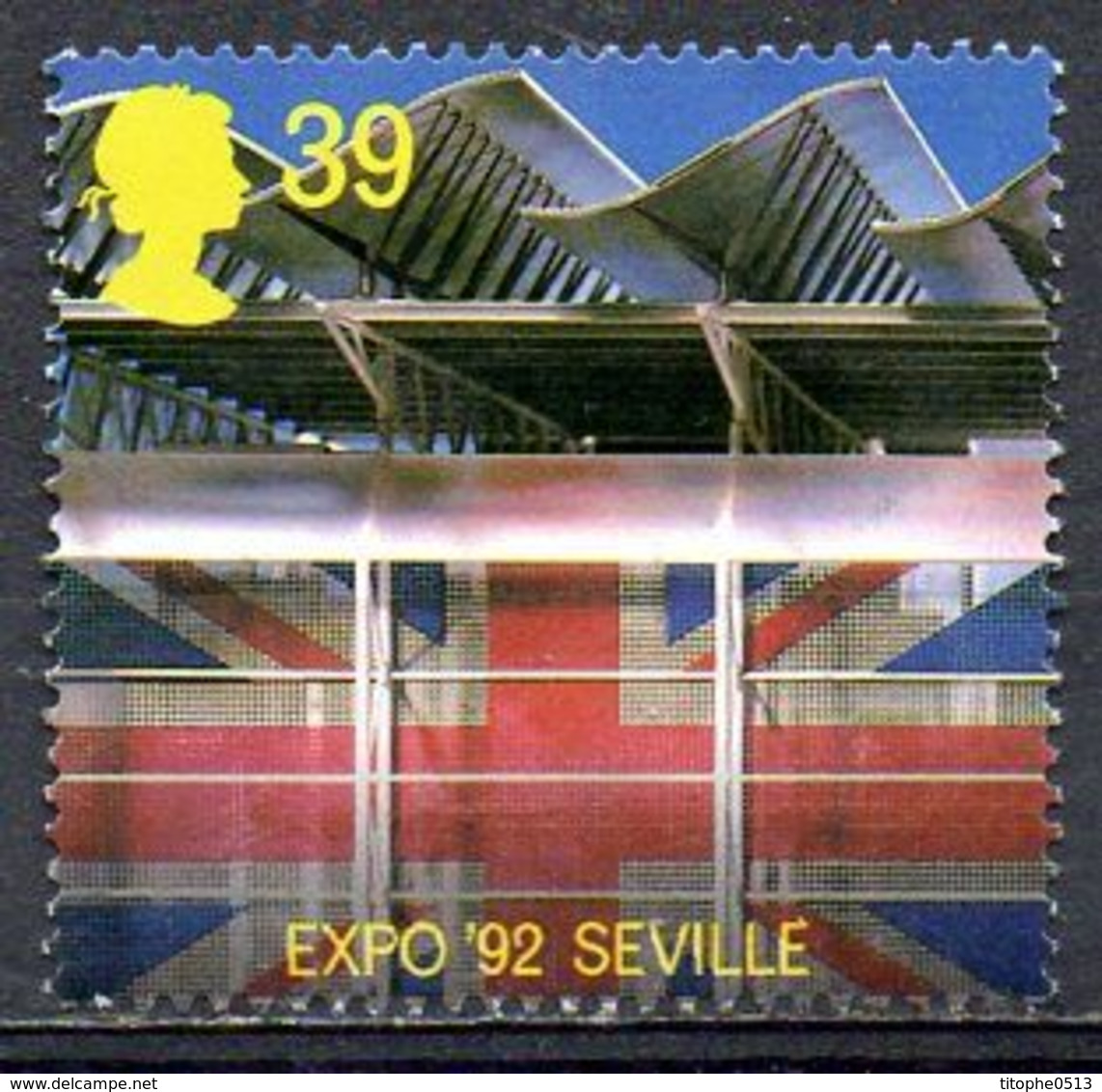 GRANDE-BRETAGNE. N°1623 Oblitéré De 1992. Expo'92. - 1992 – Séville (Espagne)