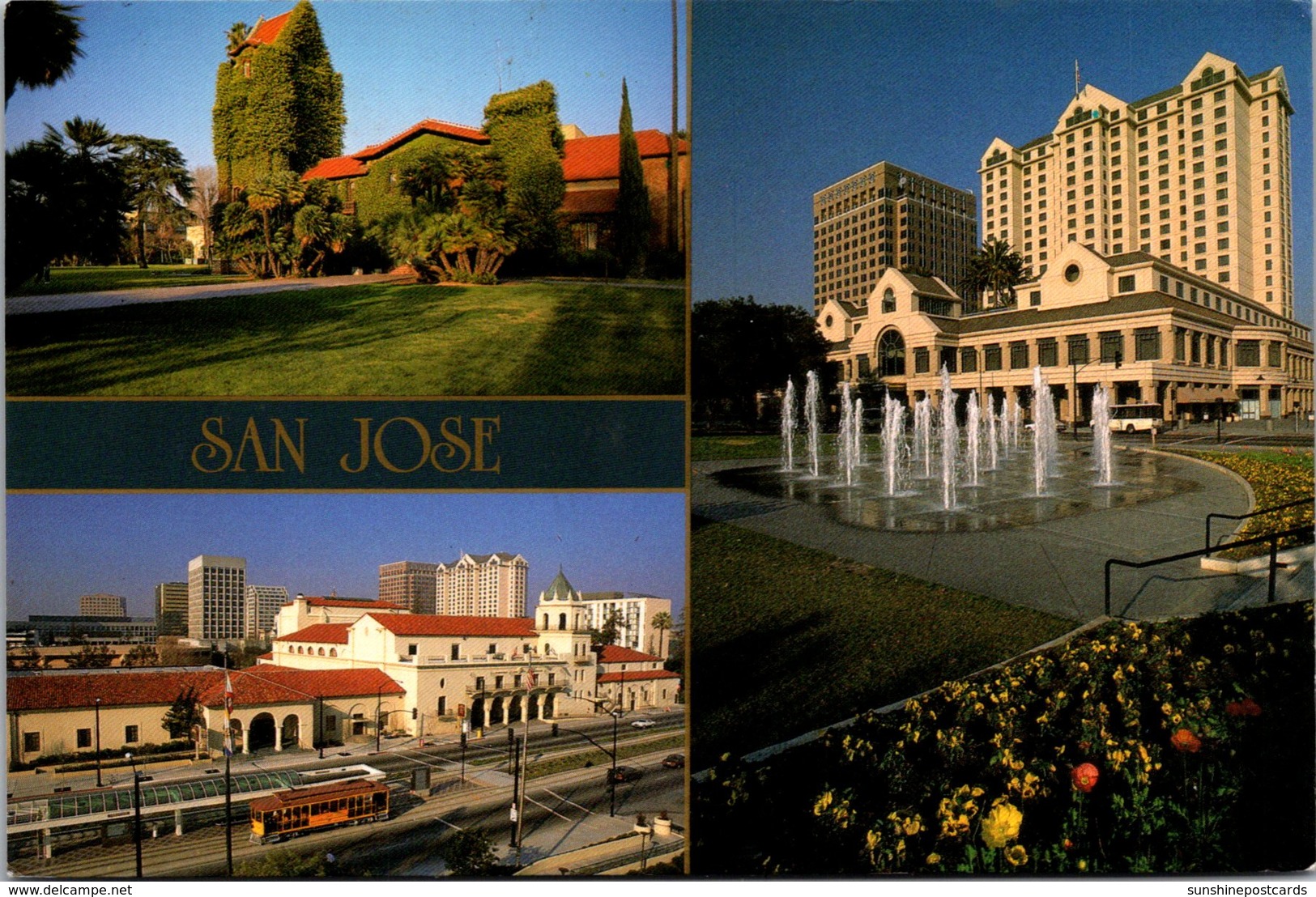 California San Jose Showing Civic Auditorium Fairmont Hotel And San JOse State University 1994 - San Jose