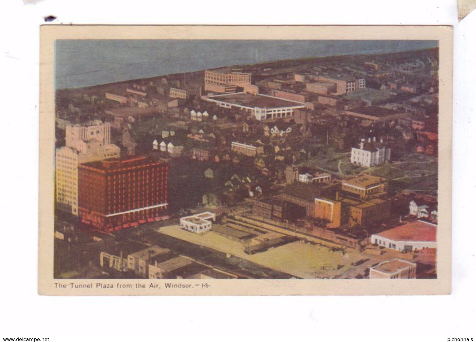 WINDSOR  Ontario Canada The Tunnel Plaza From The Air - Windsor