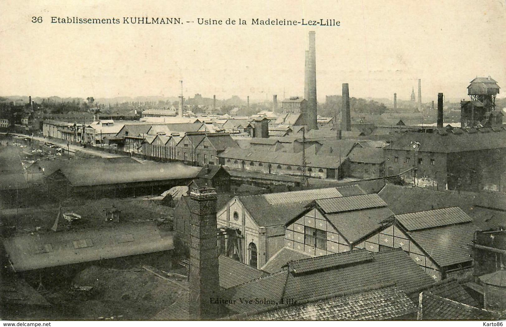 Lille * La Madeleine Lez Lille * Etablissements KUHLMANN * Usine * PUB De L'usine De Lille Avec Avis D'expédition,au Dos - La Madeleine