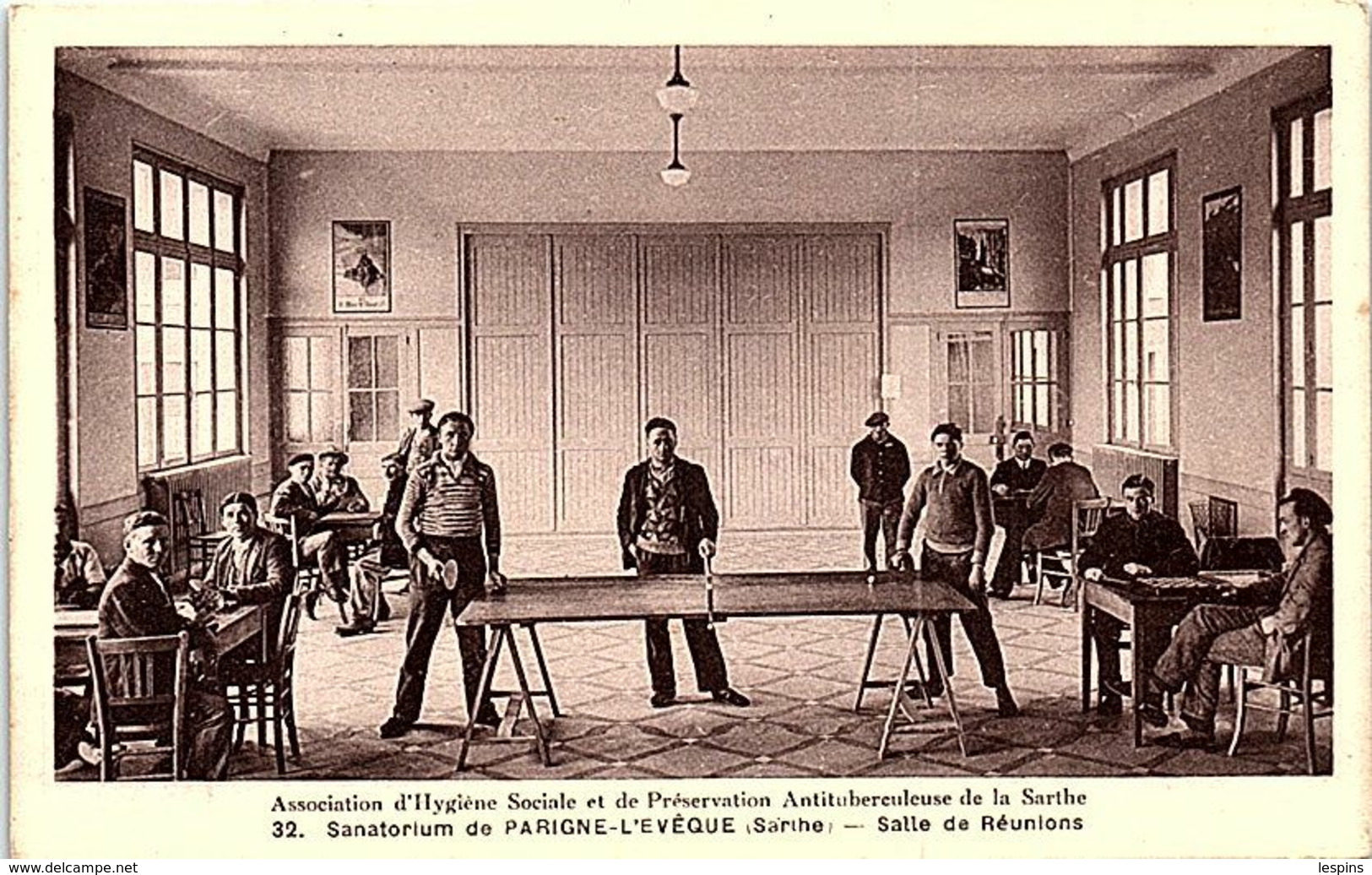 SPORT - TENNIS De TABLE -- PARIGNE L'EVÊQUE --   Sanatorium Salle De Réunion - Tennis De Table - Tafeltennis