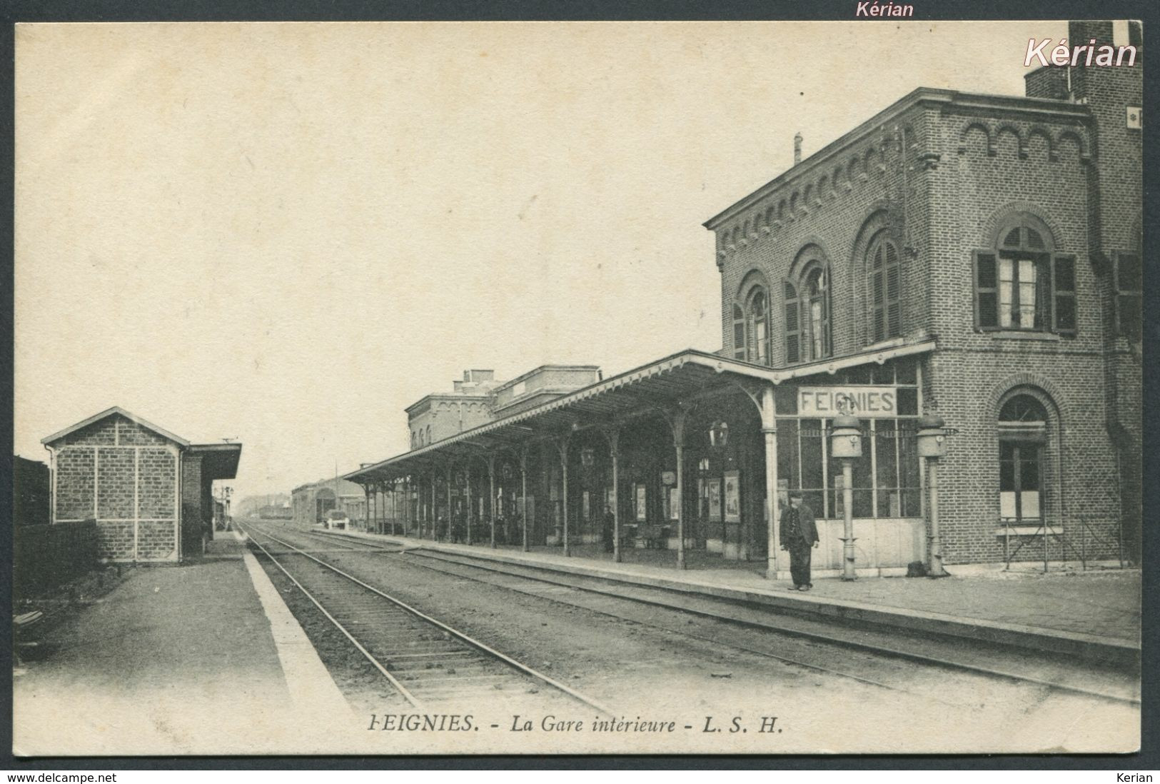 Feignies - La Gare Intérieure - L. S. H.  - Voir 2 Scans - Feignies