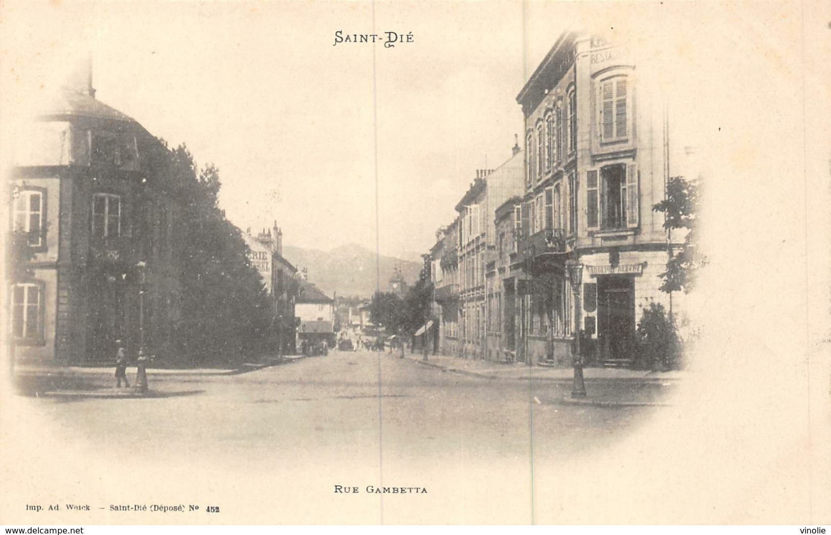 A-20-3132 : TIRAGE PRECURSEUR. SAINT-DIE. RUE GAMBETTA - Saint Die