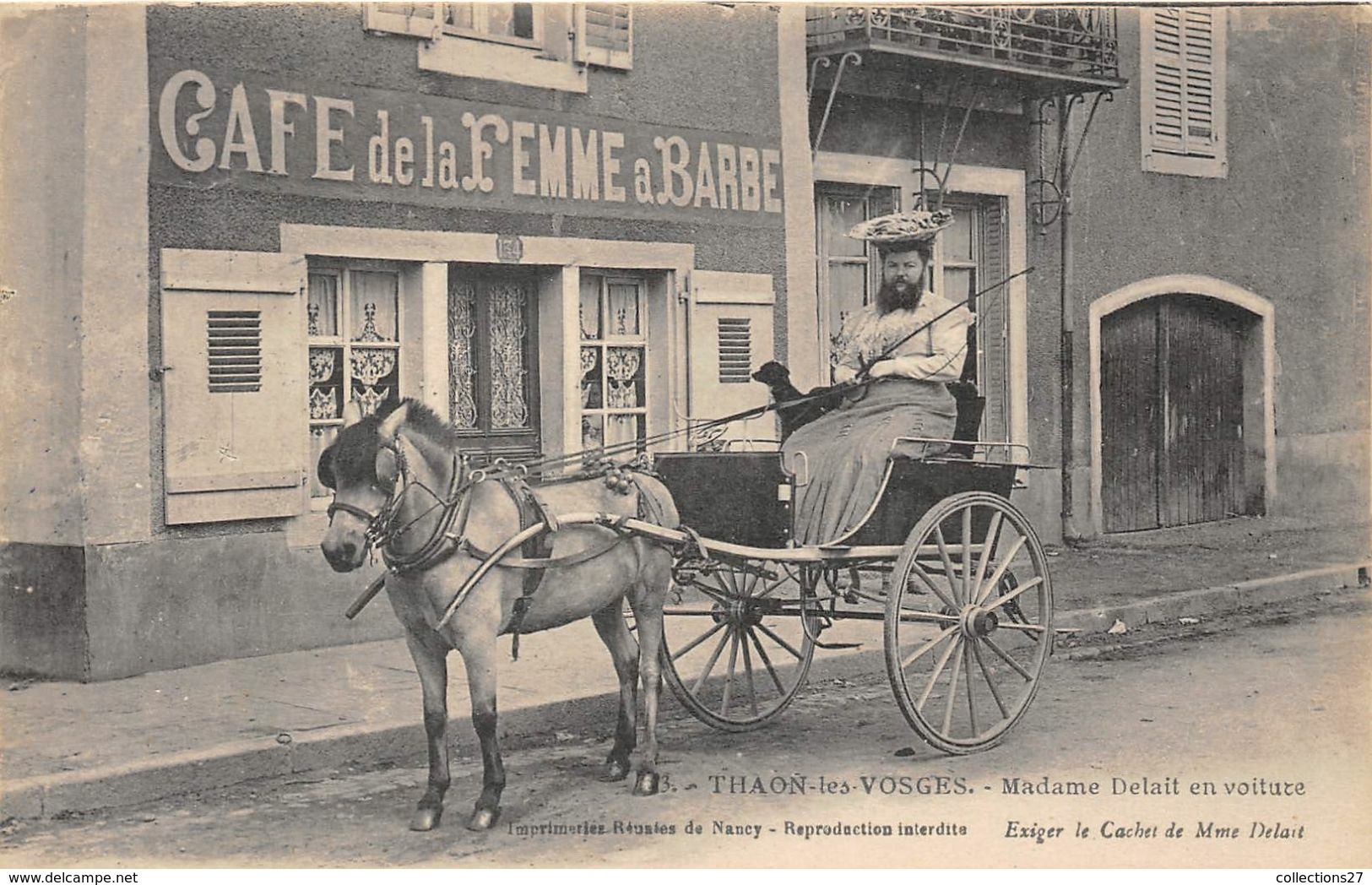 88-THAON-LES-VOSGES- MADAME DELAIT EN VOITURE - Thaon Les Vosges