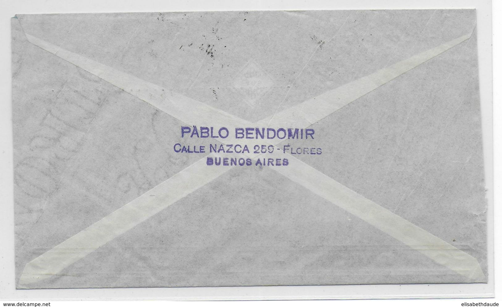 1935 - ARGENTINE - ENVELOPPE Par AVION CONDOR De BUENOS AIRES => HALLE (ALLEMAGNE) - Covers & Documents