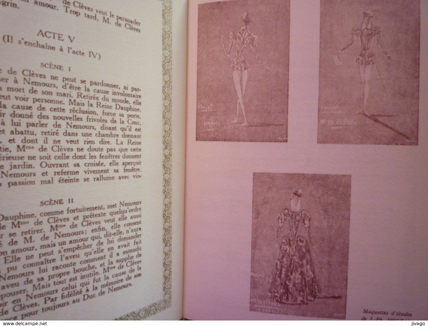 2020 - 7206  SUPERBE PROGRAMME du Théâtre des ARTS  :  "La Princesse de Clèves"  1965  (28 pages)   XXX