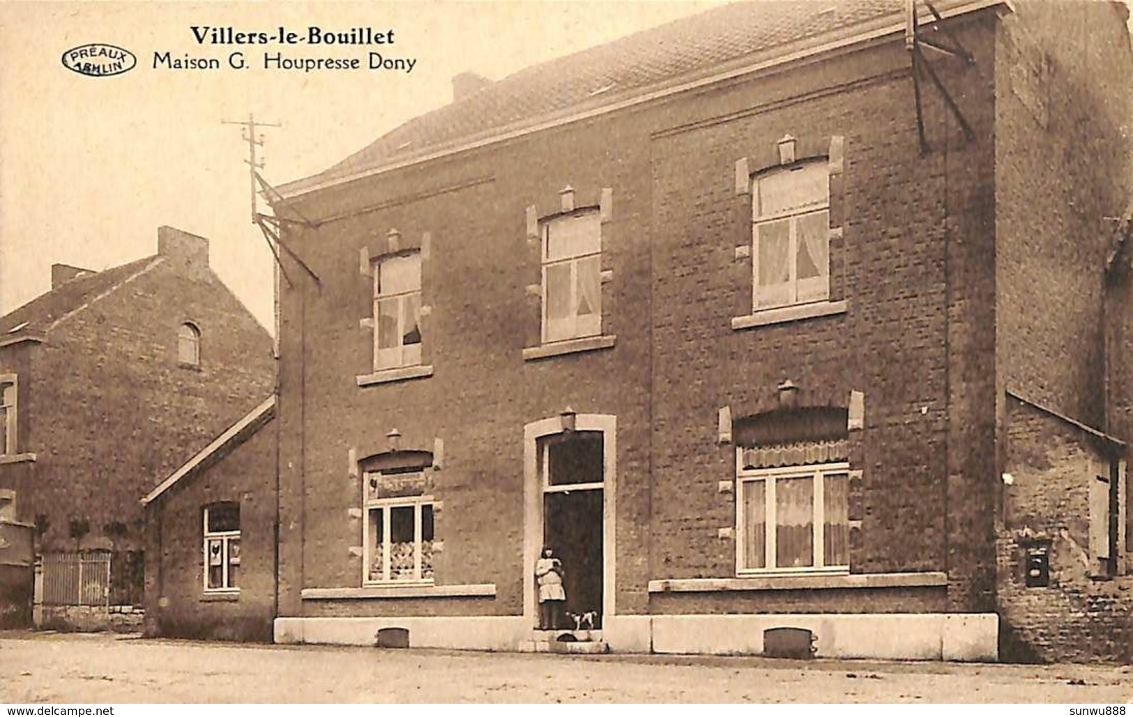 Villers-le-Bouillet - Maison G. Houpresse Dony (Préaux, Animée, Edit. Henrion-Crousse) - Villers-le-Bouillet