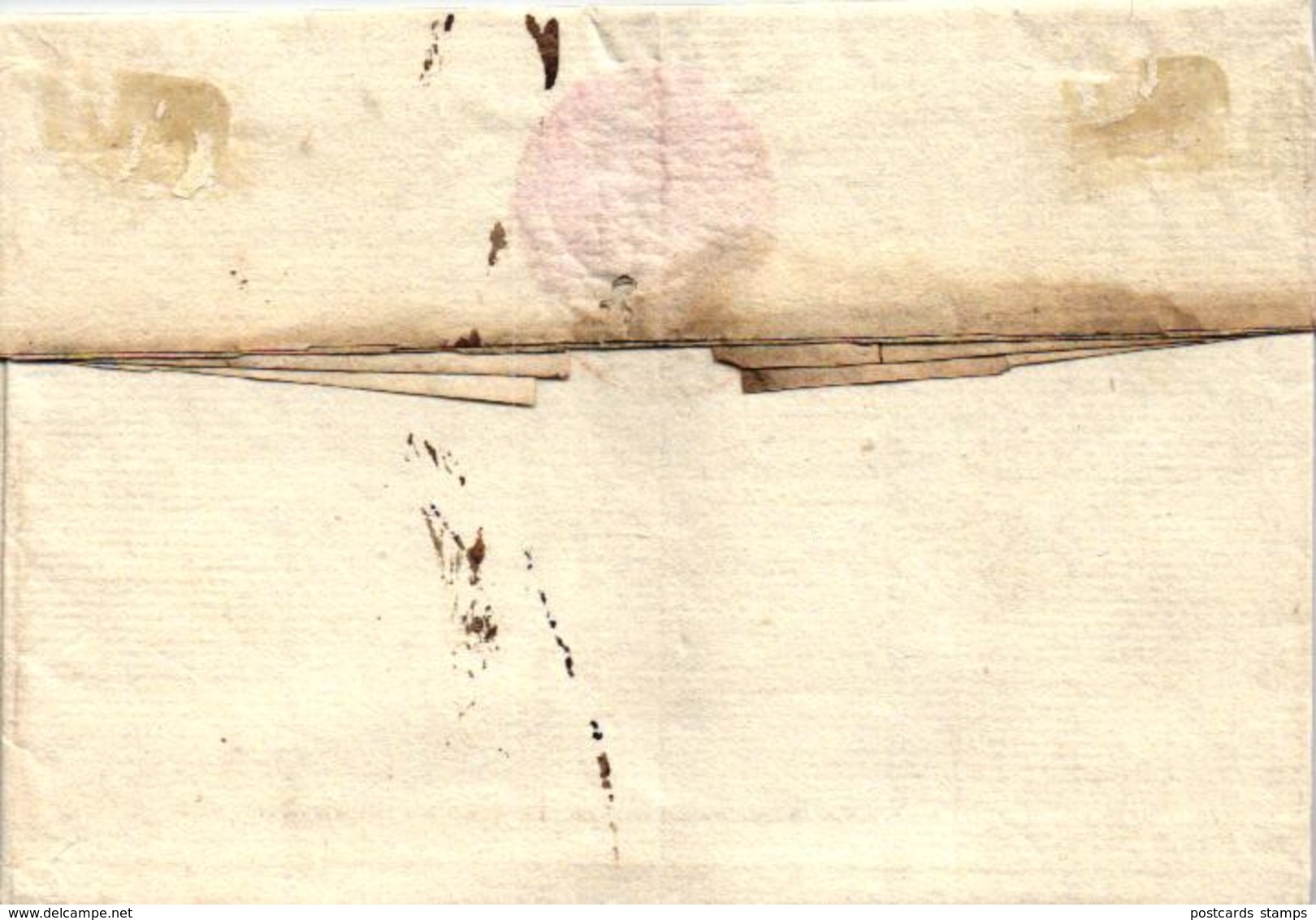 LIEGE "DE LIEGE", 1791 Nach Bordeaux Versandt, Brief Mit Inhalt - 1714-1794 (Paises Bajos Austriacos)