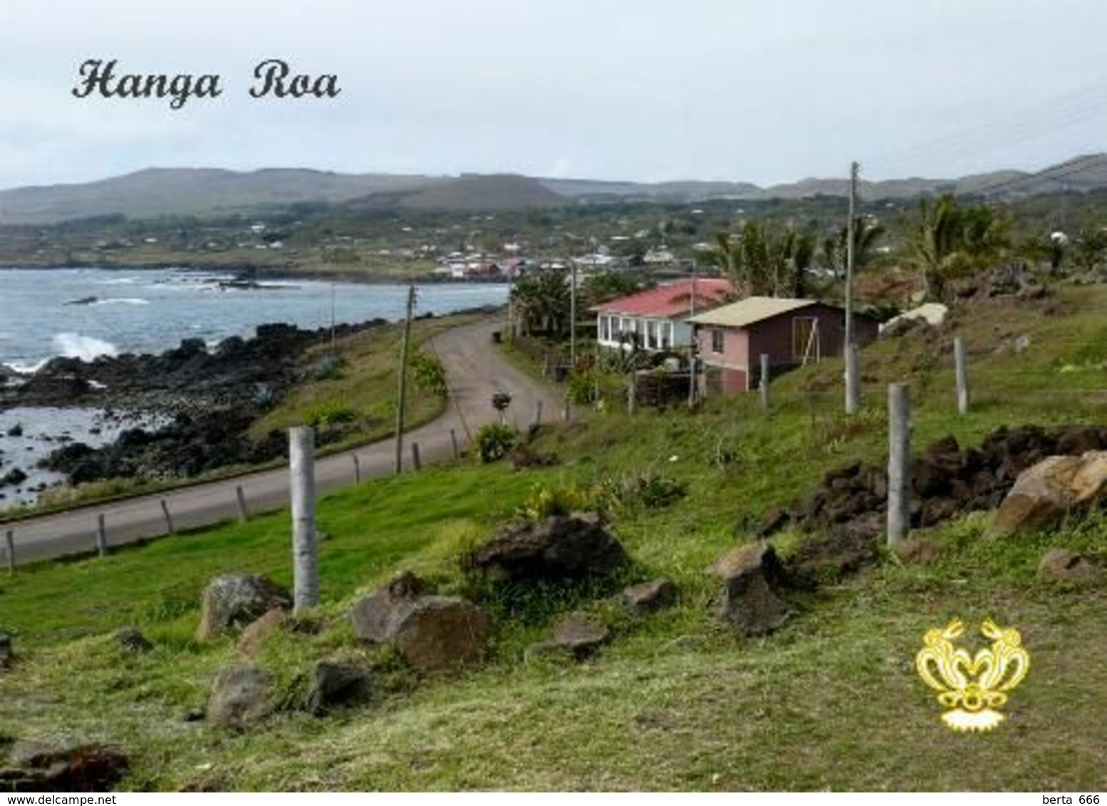 Easter Island UNESCO Hanga Roa View New Postcard Osterinsel AK - Rapa Nui
