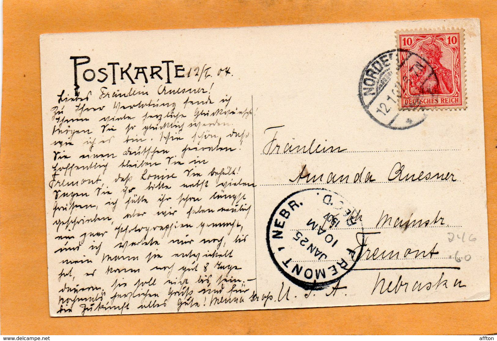 Norderney Germany 1907 Postcard - Norderney