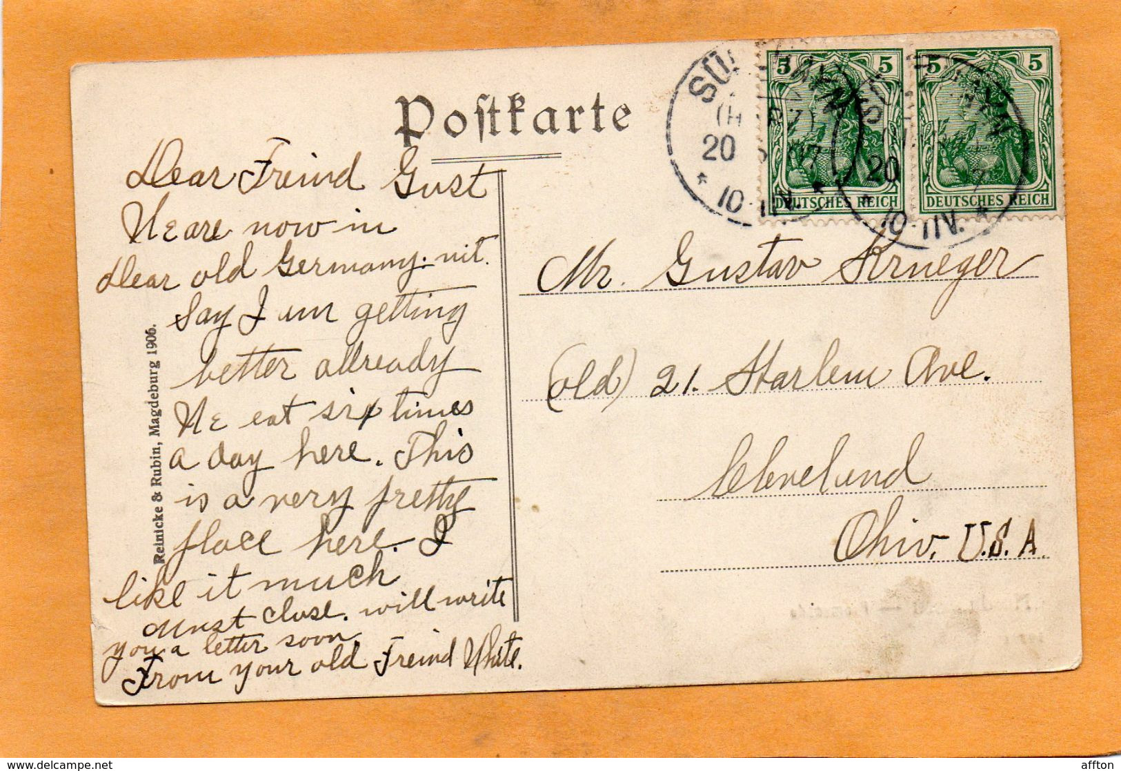 Nordhausen Germany 1907 Postcard - Nordhausen