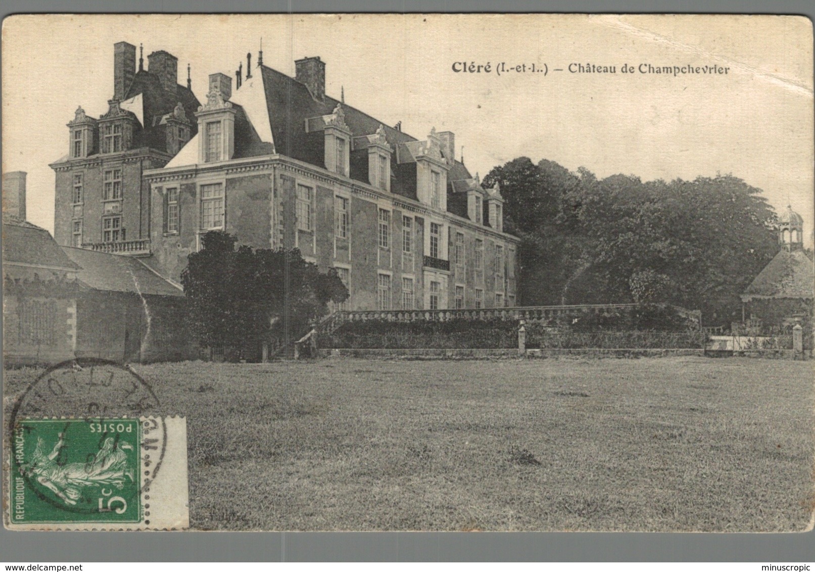 CPA 37 - Cléré - Chateau De Champchevrier - Cléré-les-Pins