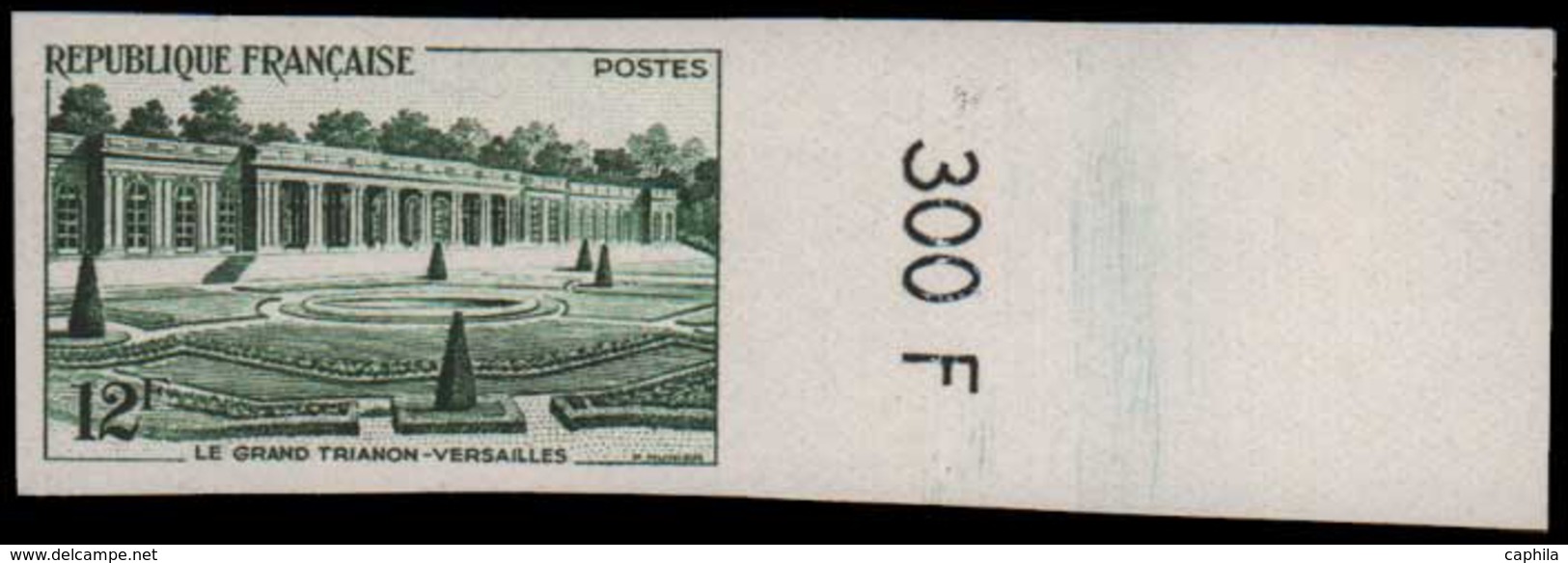 FRANCE   ** 1059 1059 Essai En Vert, Bdf Numéroté: Le Grand Trianon - Versailles - Otros & Sin Clasificación