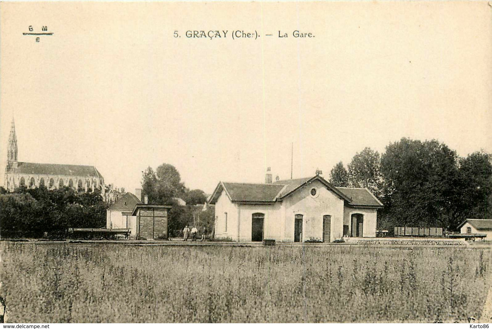 Graçay * La Gare * Ligne Chemin De Fer Du Cher - Graçay