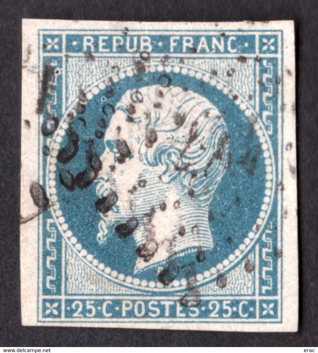 Présidence Louis-Napoléon N° 10 Bleu - Oblitération Losange PC - 1852 Louis-Napoleon