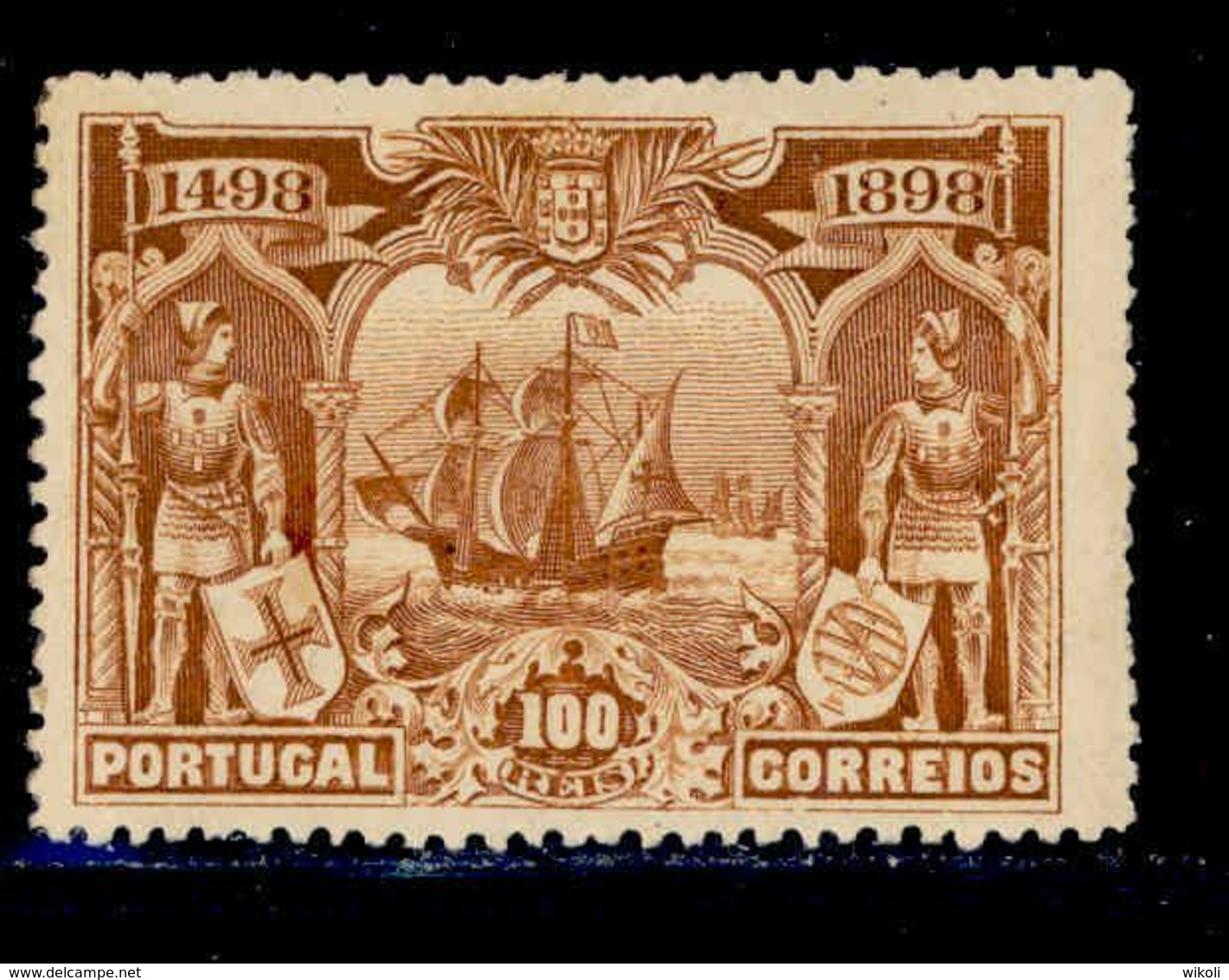 ! ! Portugal - 1898 Vasco Gama 100 R - Af. 154 - MH - Unused Stamps