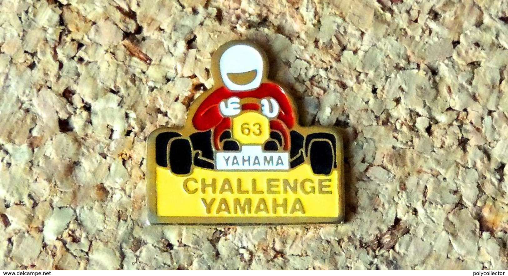 Pin's KART CHALLENGE KARTING YAMAHA - Peint Cloisonné - Fabricant Inconnu - Rallye