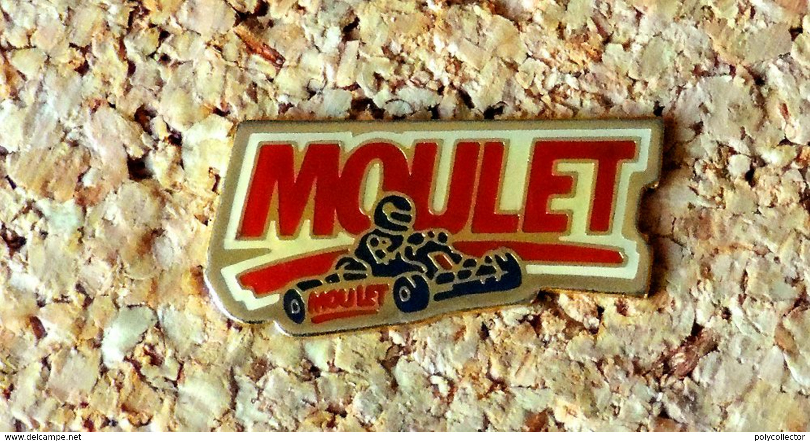 Pin's KART MOULET Karting - Verni époxy - Fabricant Inconnu - Rallye