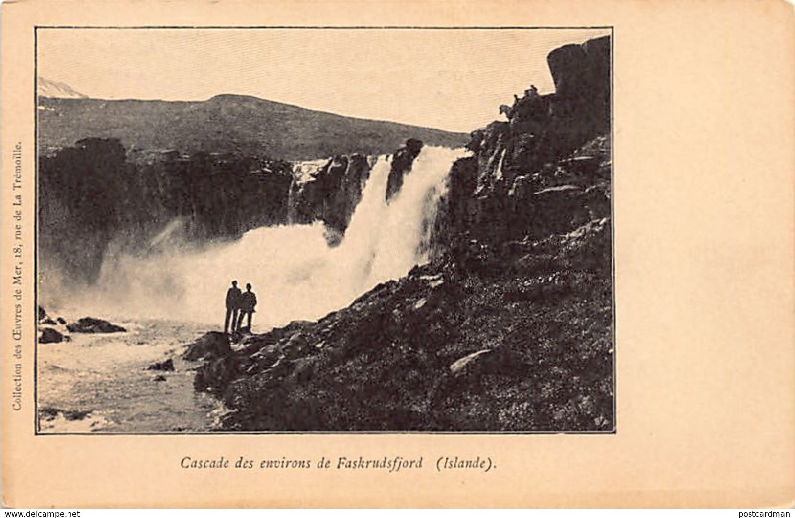 Iceland - Waterfall Near Faskrudsfjordur - Publ. Oeuvres De Mer - Islanda